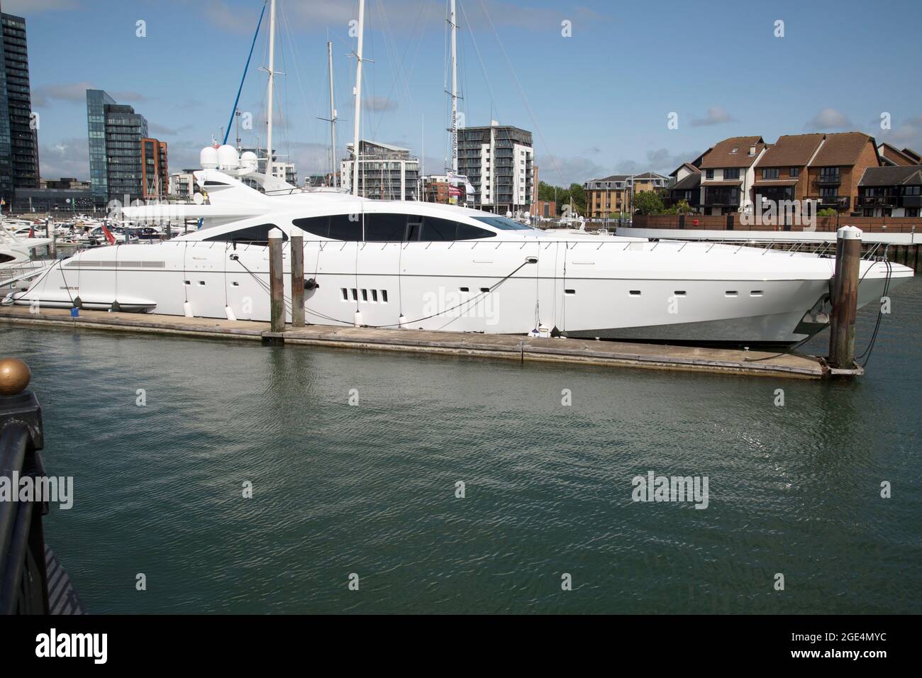 Force India Yacht, Southampton, Großbritannien Stockfoto
