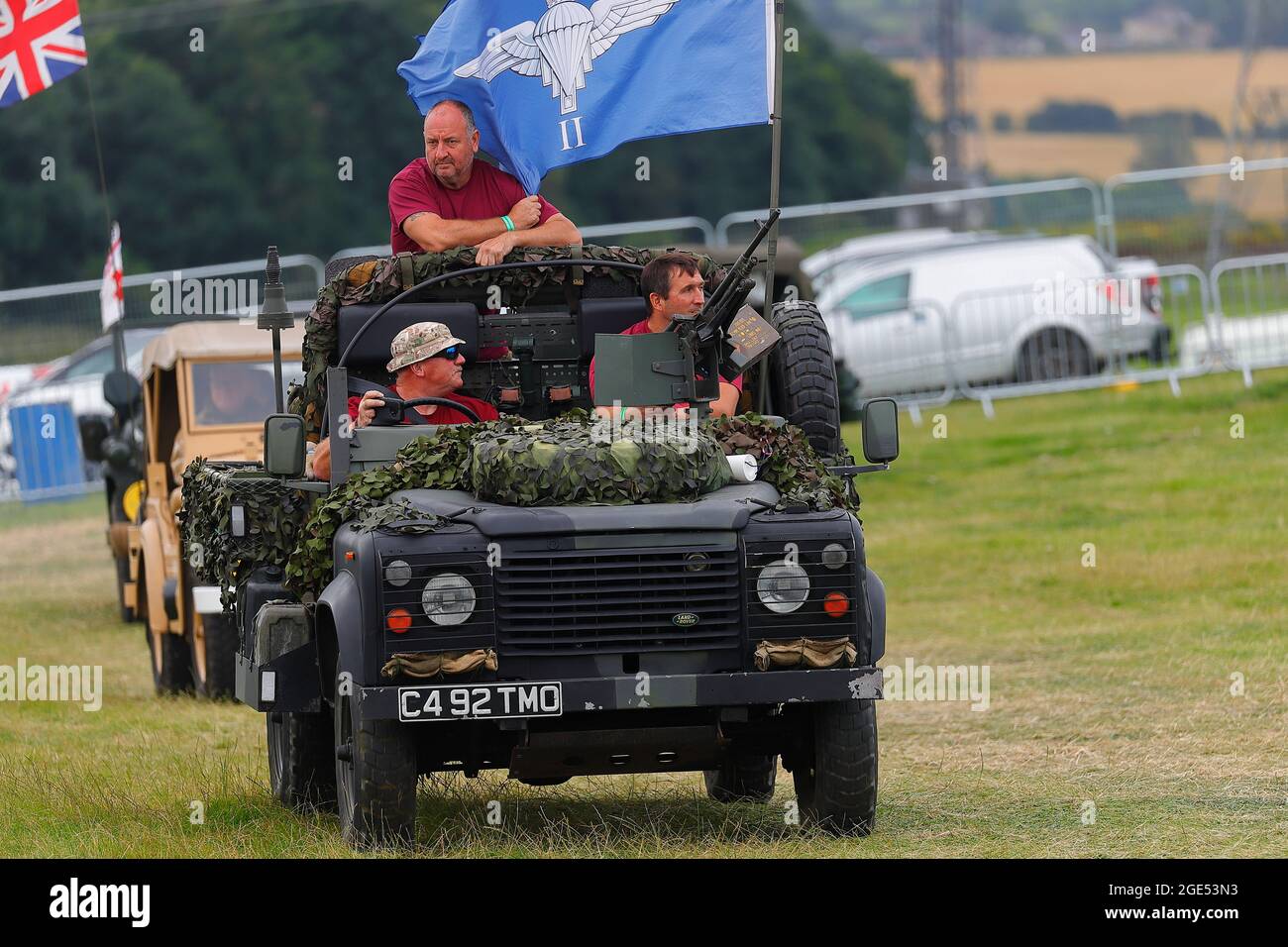 Kriegsverteran und Amputierte Ben Parkinson MBE aus Doncaster bei der Yorkshire Kriegserfahrung in Hunsworth, West Yorkshire, Großbritannien Stockfoto