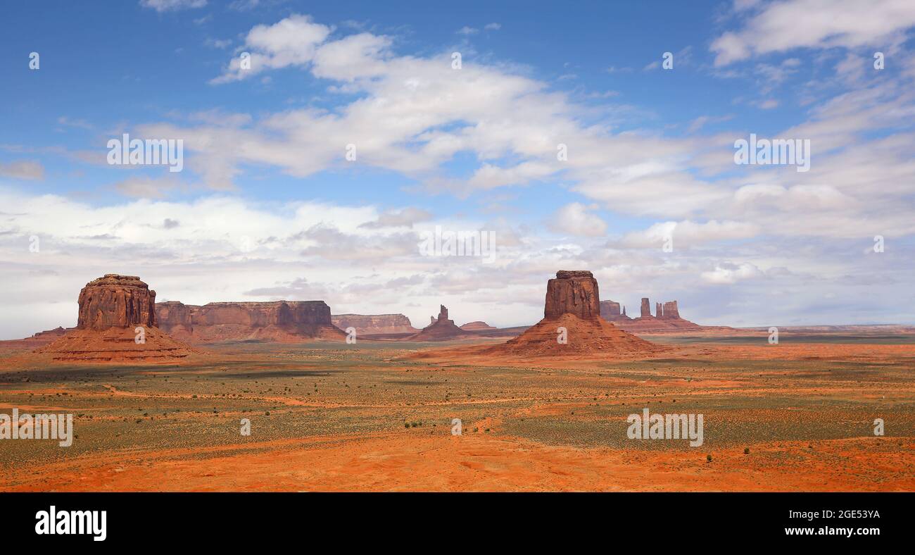 Monument Valley von Artist Point, Arizona / Utah Stockfoto