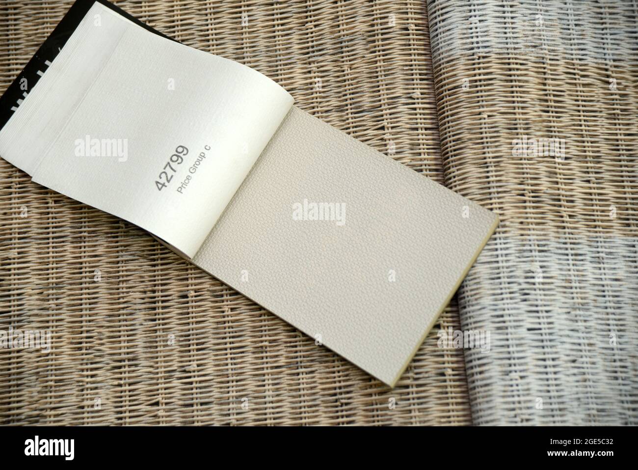 Hintergrund von Tapeten Beispielbüchern Stockfoto