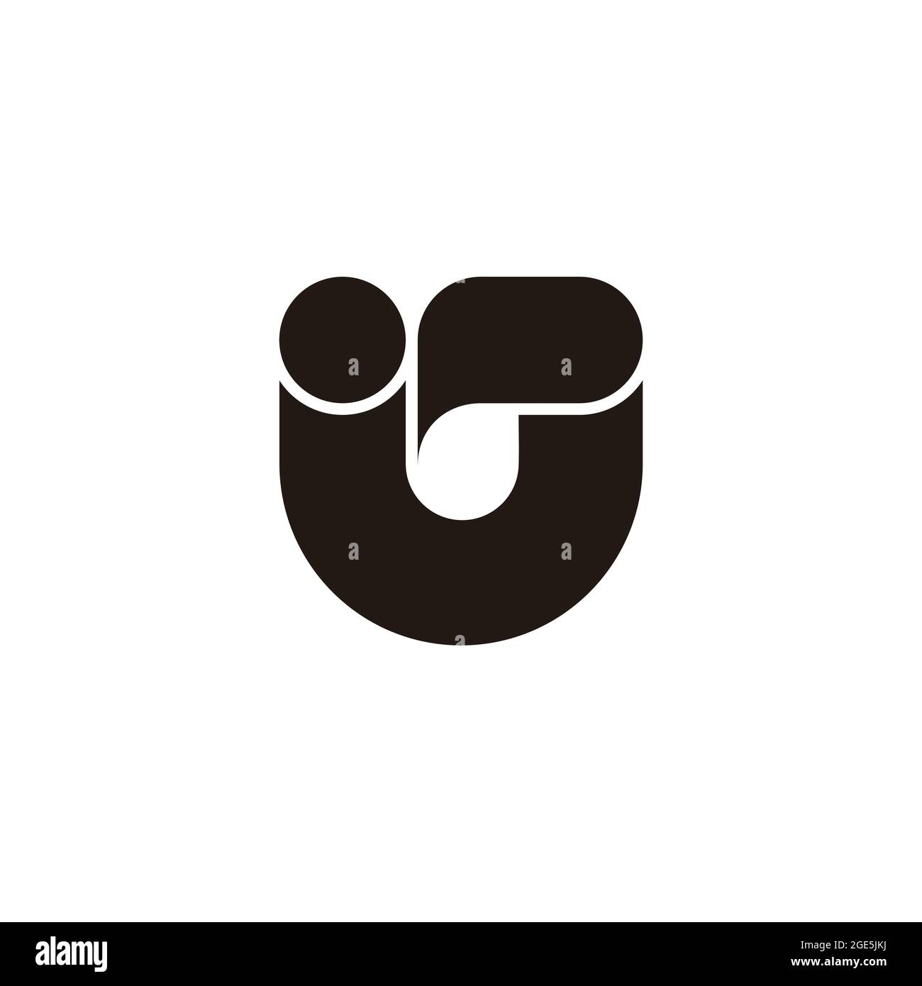 Buchstabe U Blase sprechen Bildung Symbol Logo Vektor Stock Vektor