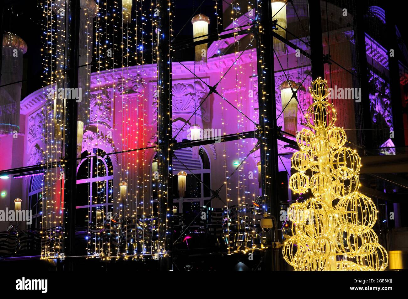 FRANKREICH, VAL D'OISE (95) ENGHIEN-LES-BAINS ZUR WEIHNACHTSZEIT Stockfoto