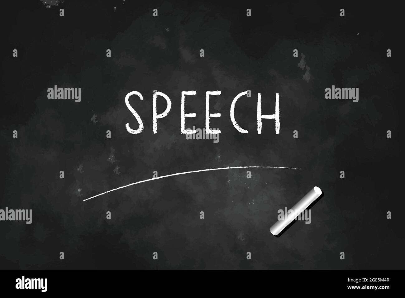 REDE geschrieben mit Kreide auf Tafel Symbol Logo Design Vektor Illustration Stock Vektor