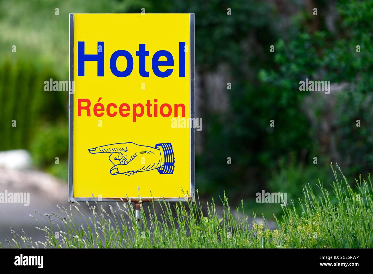 Shield Hotel, Rezeption Stockfoto