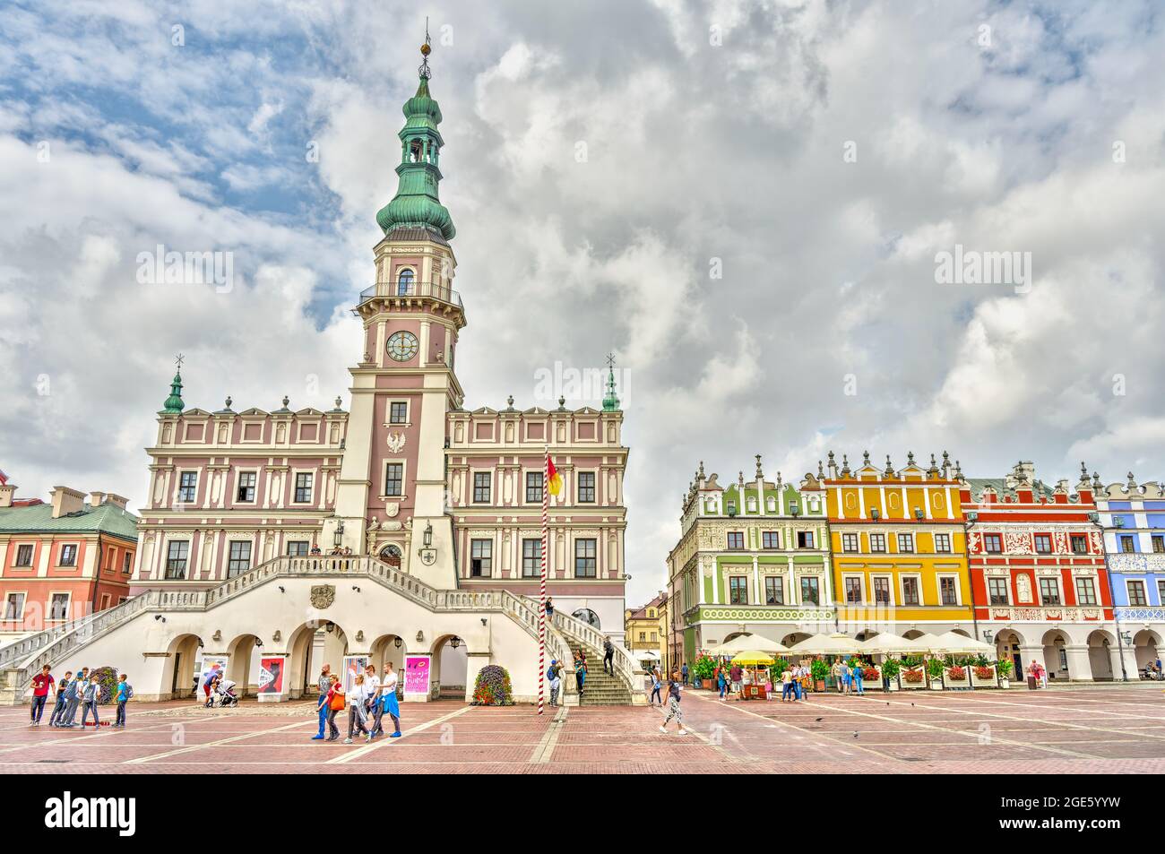 Zamosc historisches Zentrum, Polen Stockfoto
