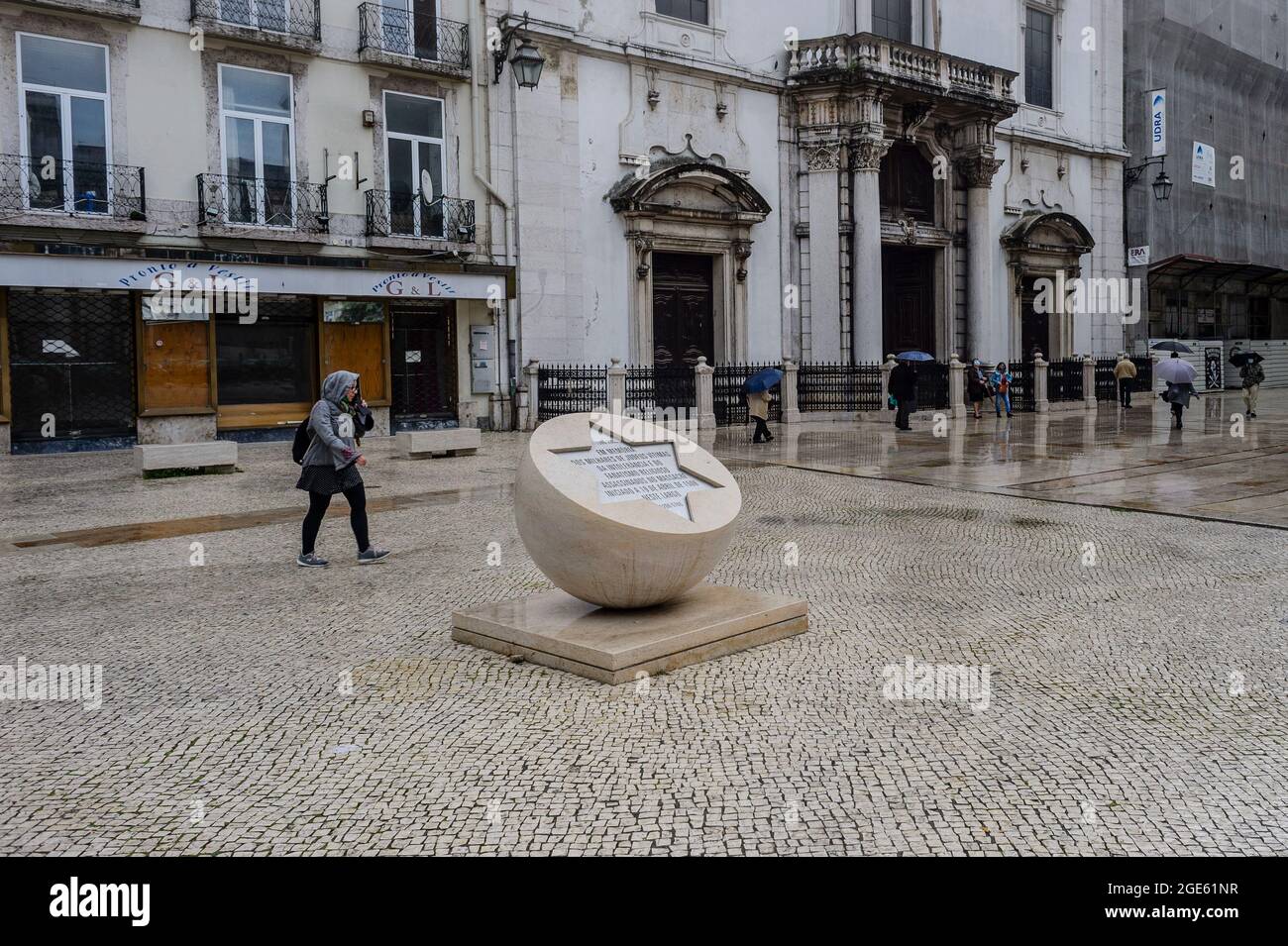 Denkmal für die Opfer des jüdischen Massakers von 1506 Stockfoto
