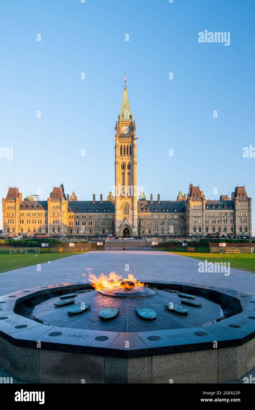 Parliament Hill in Ottawa, Ontario, in Kanada Stockfoto