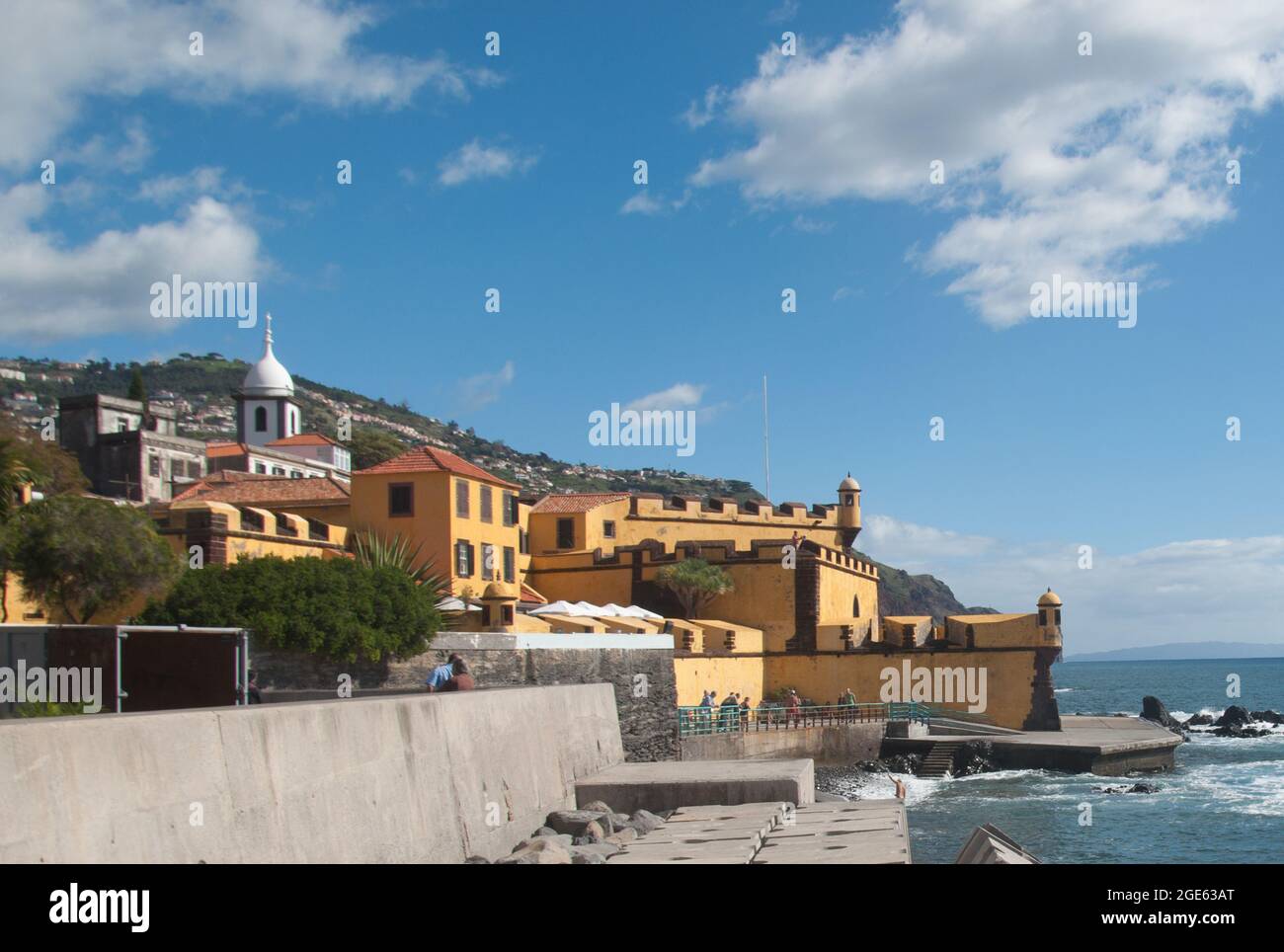 Promenade und St. James' Festung, Funchal, Madeira, Portugal, Europa Stockfoto