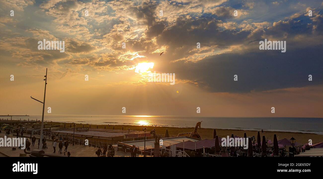 Sonnige Strandtage Stockfoto