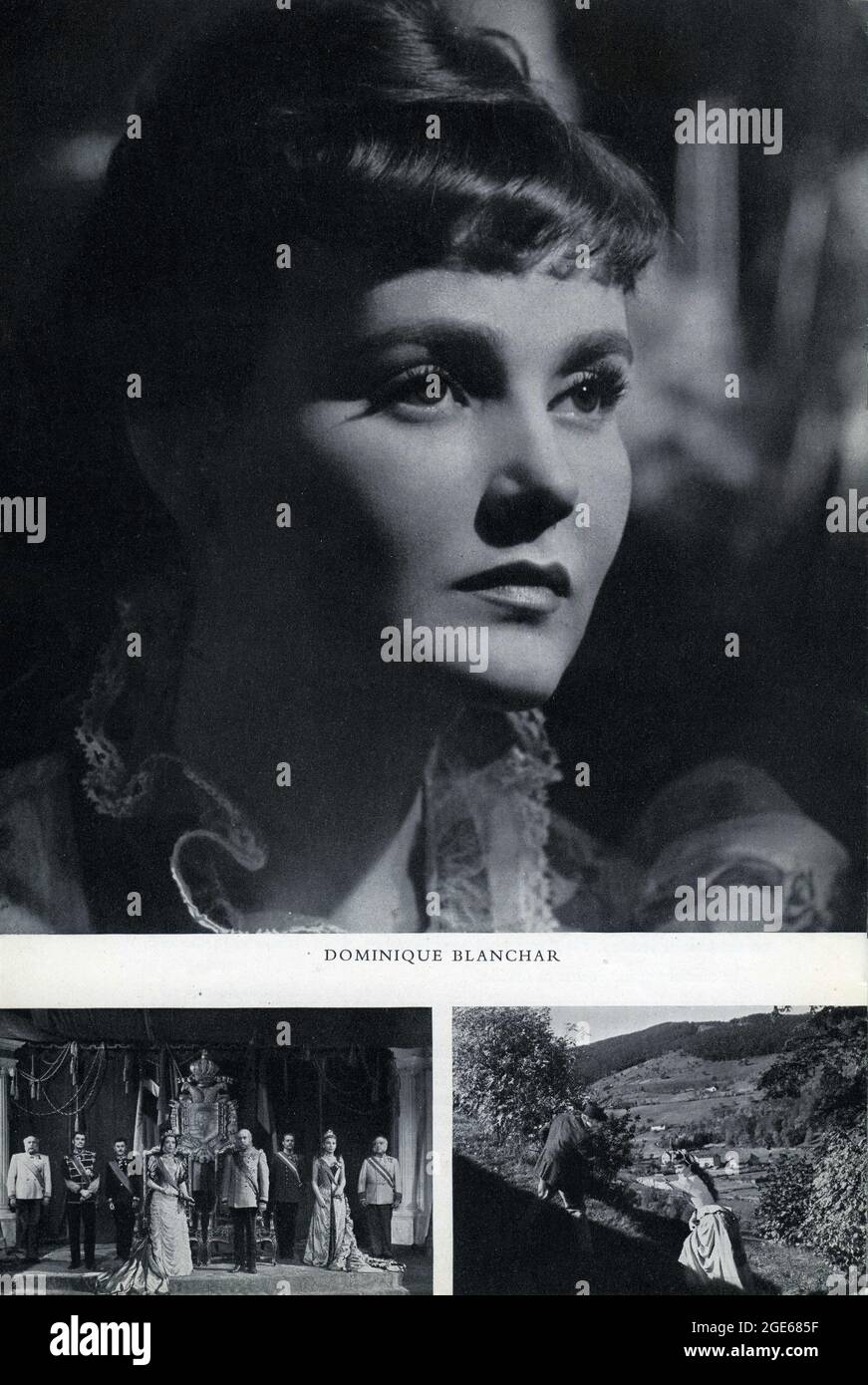 DOMINIQUE BLANCHAR als Marie Vetsera und JEAN MARAIS als Erzherzog Rudolf in LE SECRET DE MAYERLING 1949 Regisseur JEAN DELANNOY Codo Cinema / Blue Ribbon Films (UK) Stockfoto