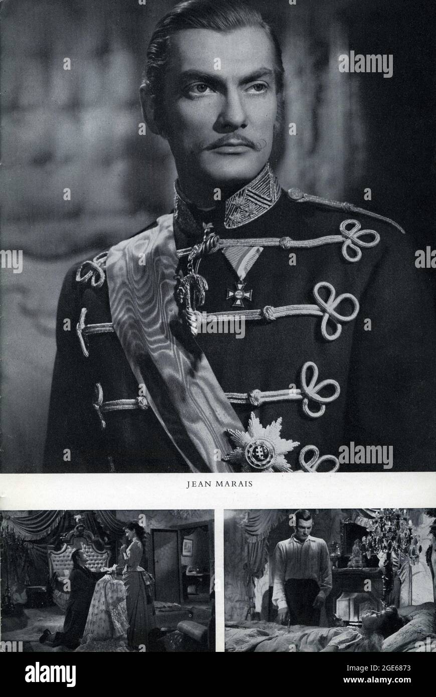 JEAN MARAIS als Erzherzog Rudolf und DOMINIQUE BLANCHAR als Marie Vetsera in LE SECRET DE MAYERLING 1949 Regisseur JEAN DELANNOY Codo Cinema / Blue Ribbon Films (UK) Stockfoto