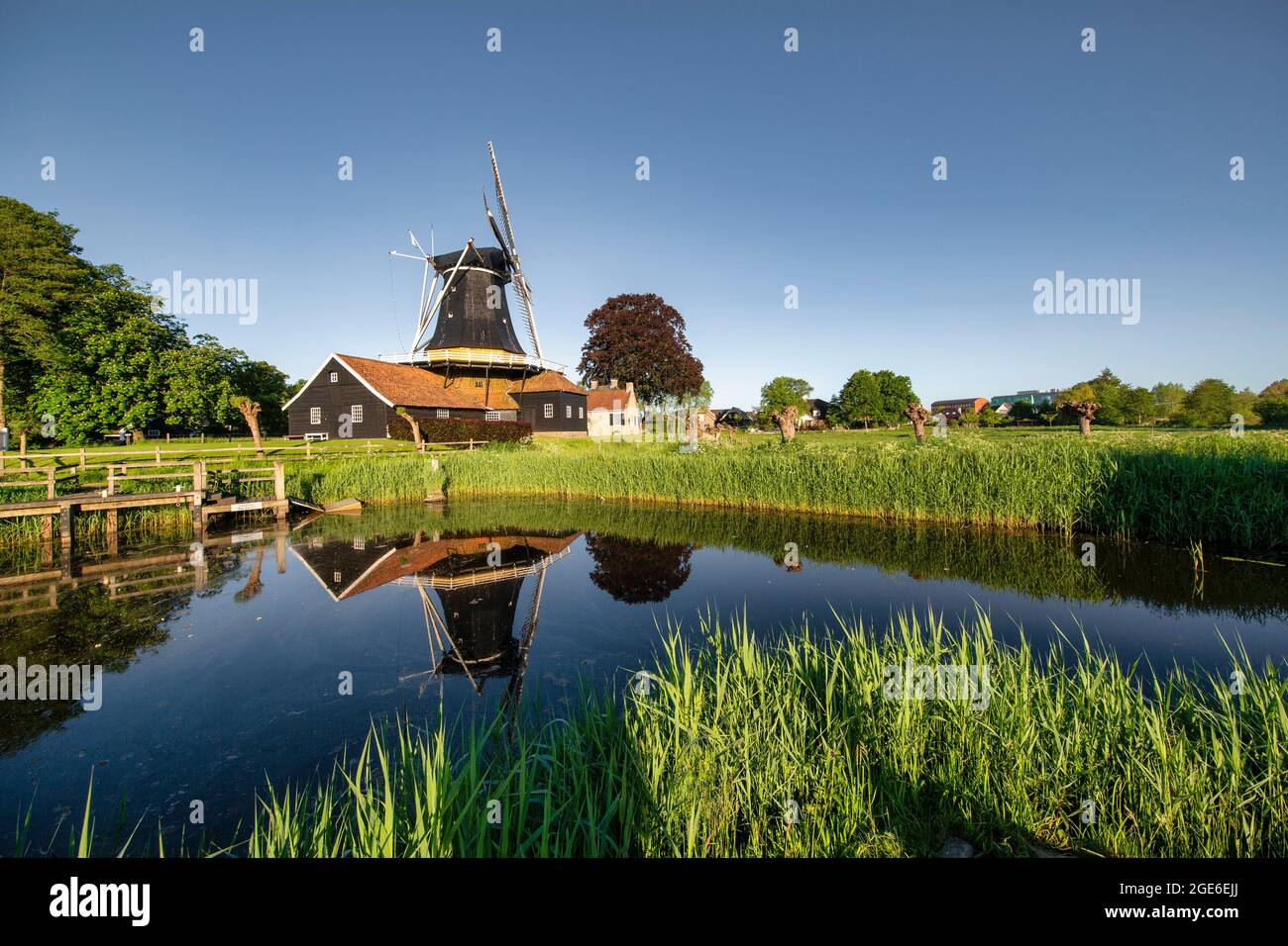 Niederlande, Rijssen, Windmühle De Pelmolen aus dem Jahr 1752. Stockfoto