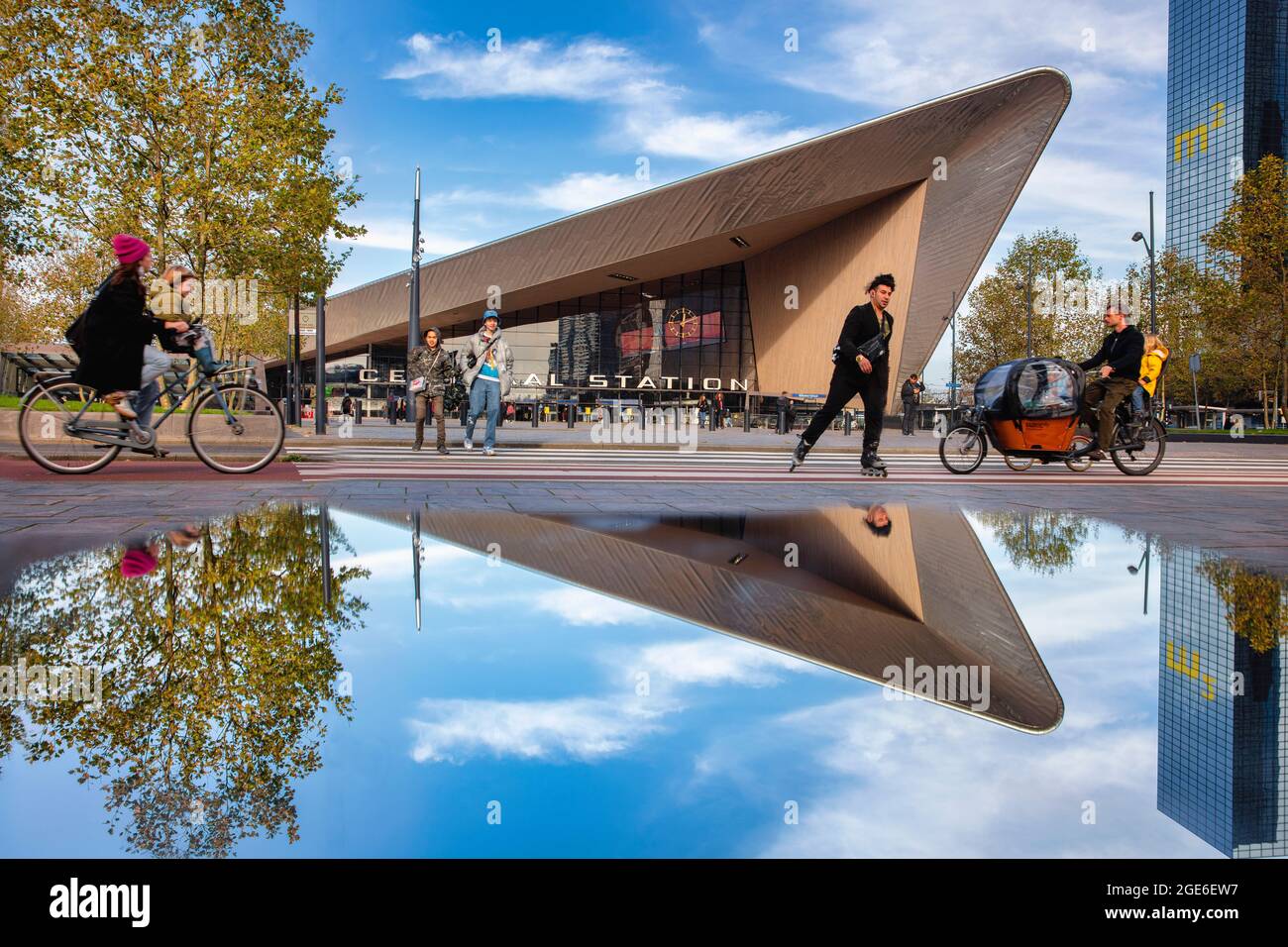 Niederlande, Rotterdam, Hauptbahnhof. Architekten: Team CS (Benthem Crouwel Architects, MVSA und West 8). Stockfoto