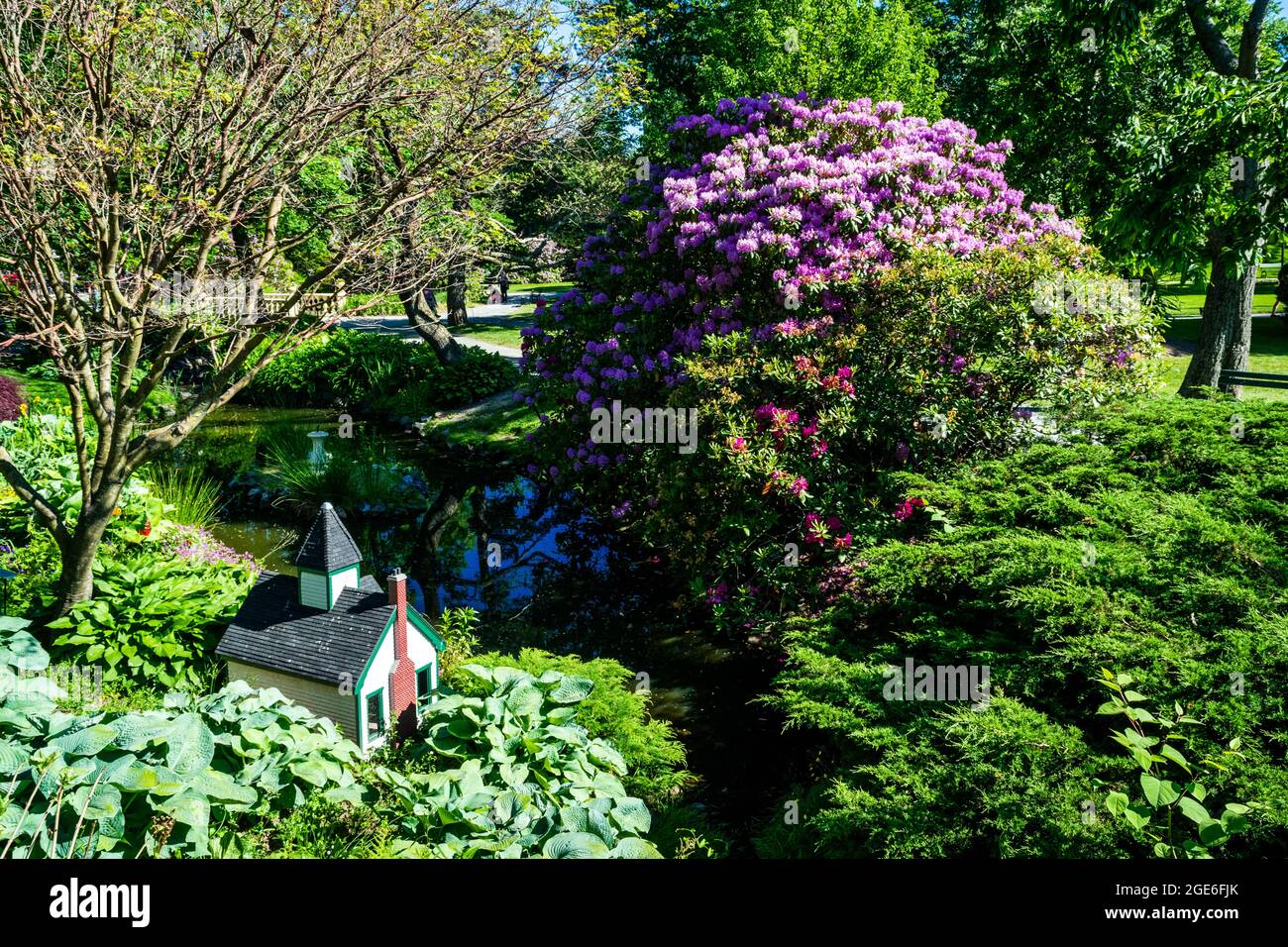 Öffentliche Gärten von halifax an einem schönen Sommertag Stockfoto