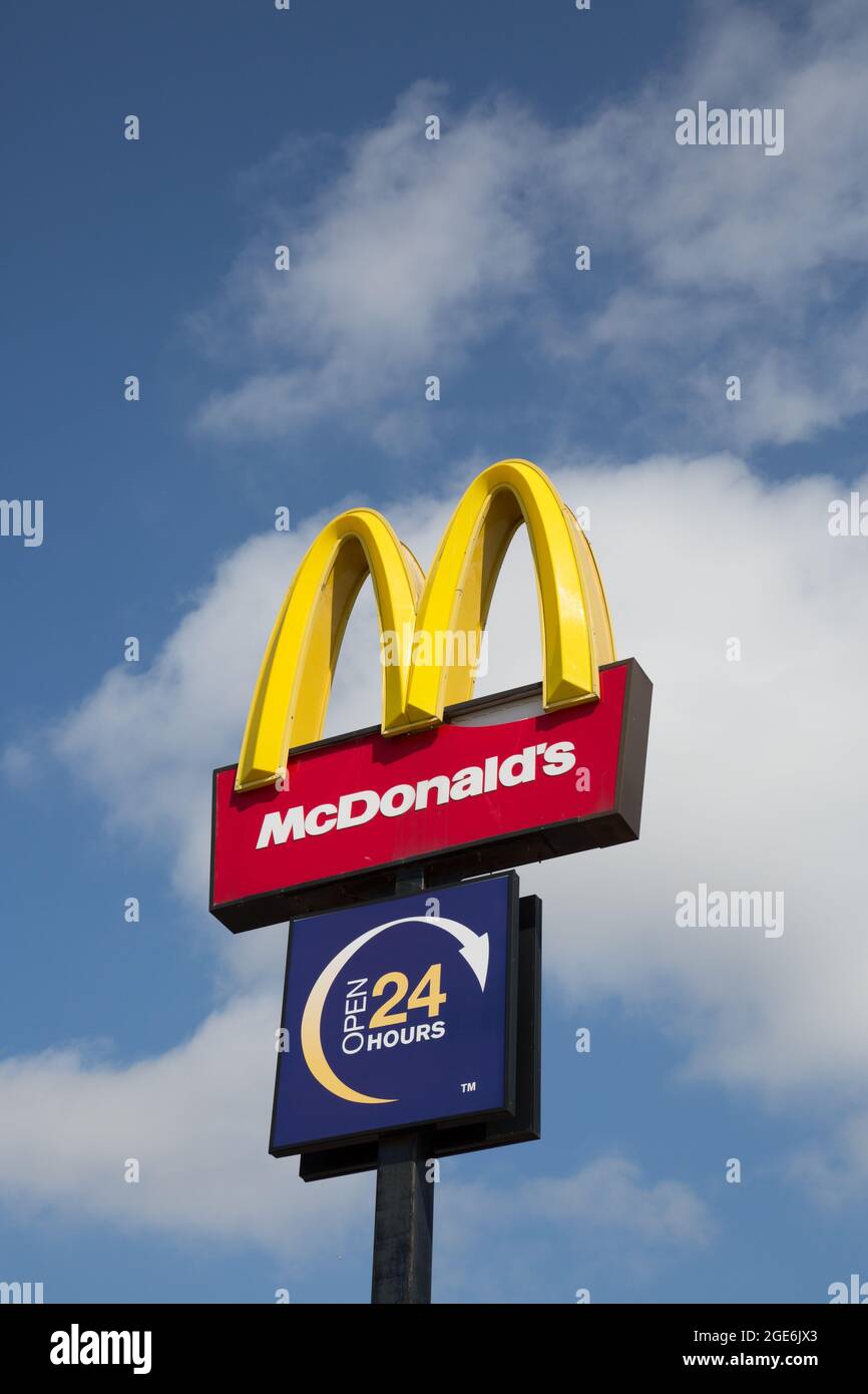 McDonald's-Beschilderung Stockfoto