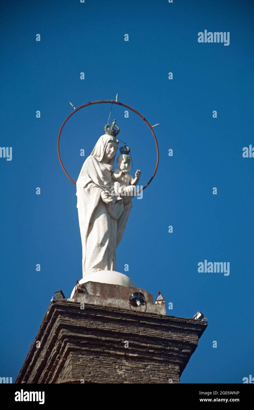 Statue der Muttergottes des Friedens, Terreiro da Luta, Funchal, Madeira, Portugal, Europa Stockfoto