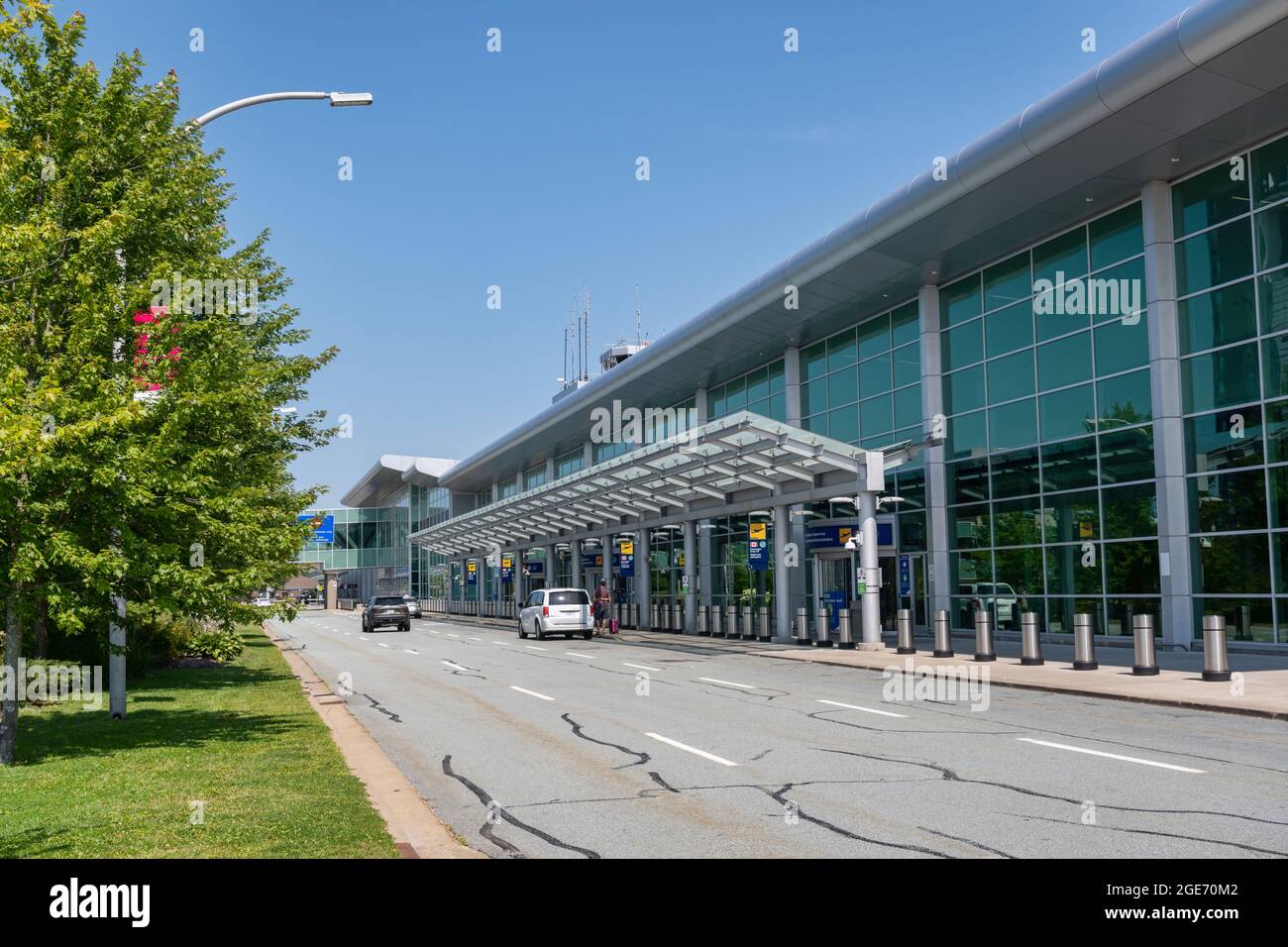 Goffs, Nova Scotia, Kanada - 13. August 2021: Halifax Stanfield International Airport Building Stockfoto
