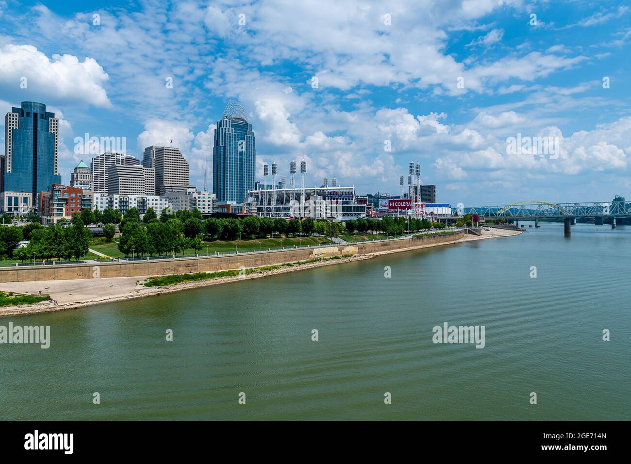 Blick auf Cincinnati, Ohio Stockfoto