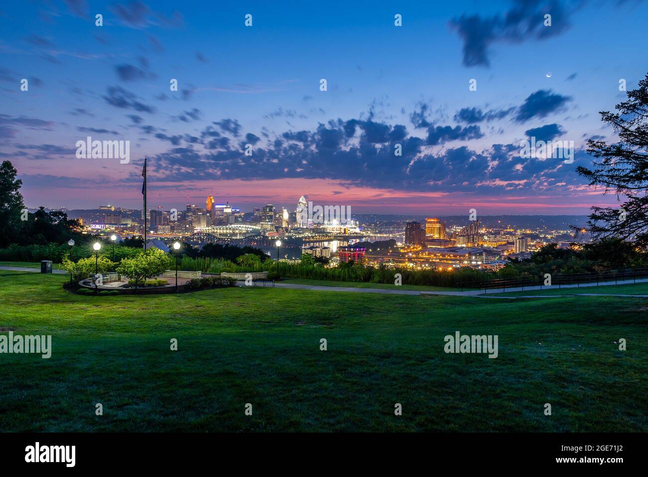 Devou Park at Dawn Stockfoto