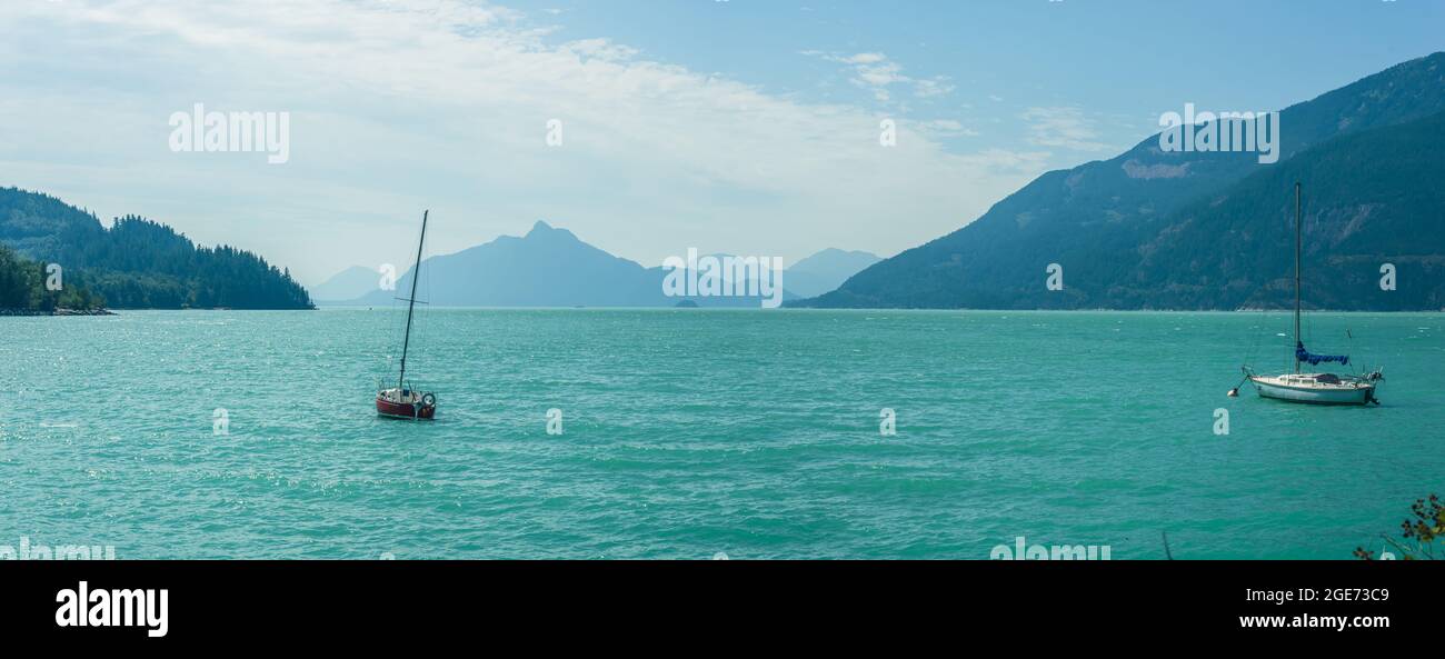 Sunshine Coast - B.C. - Panorama Stockfoto