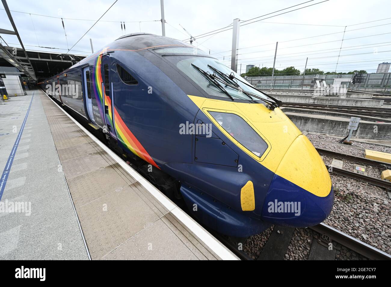 A Br-Klasse 395 am Bahnhof St. Pancras. Stockfoto