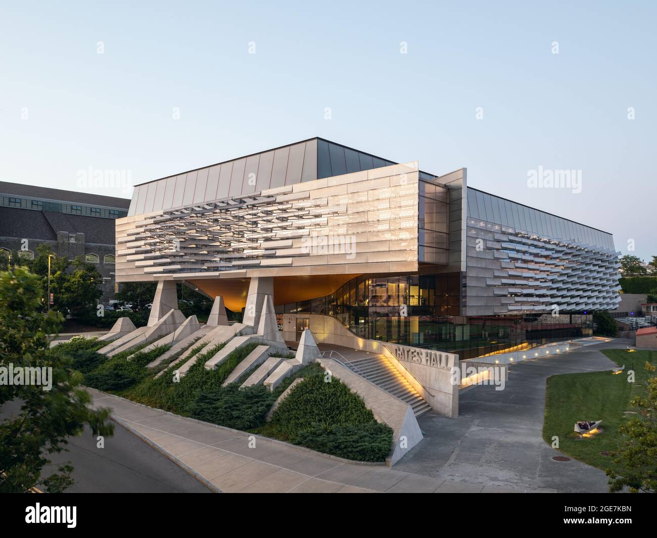 Bill und Melinda Gates Hall an der Cornell University von Morphosis entworfen Stockfoto