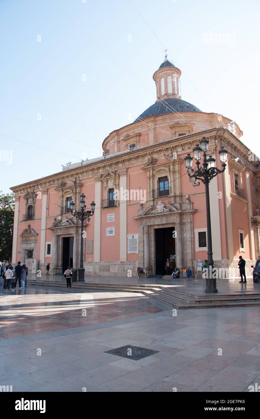 Basilika der Jungfrau der Unglücklichen, Valencia, Spanien, Europa Stockfoto