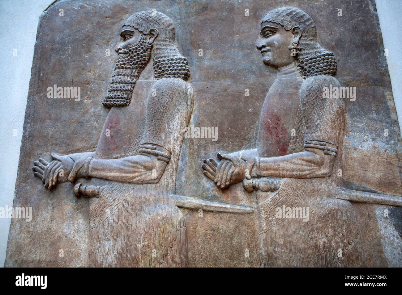 Artefakt im Louvre Museum in Frankreich ausgestellt. Stockfoto