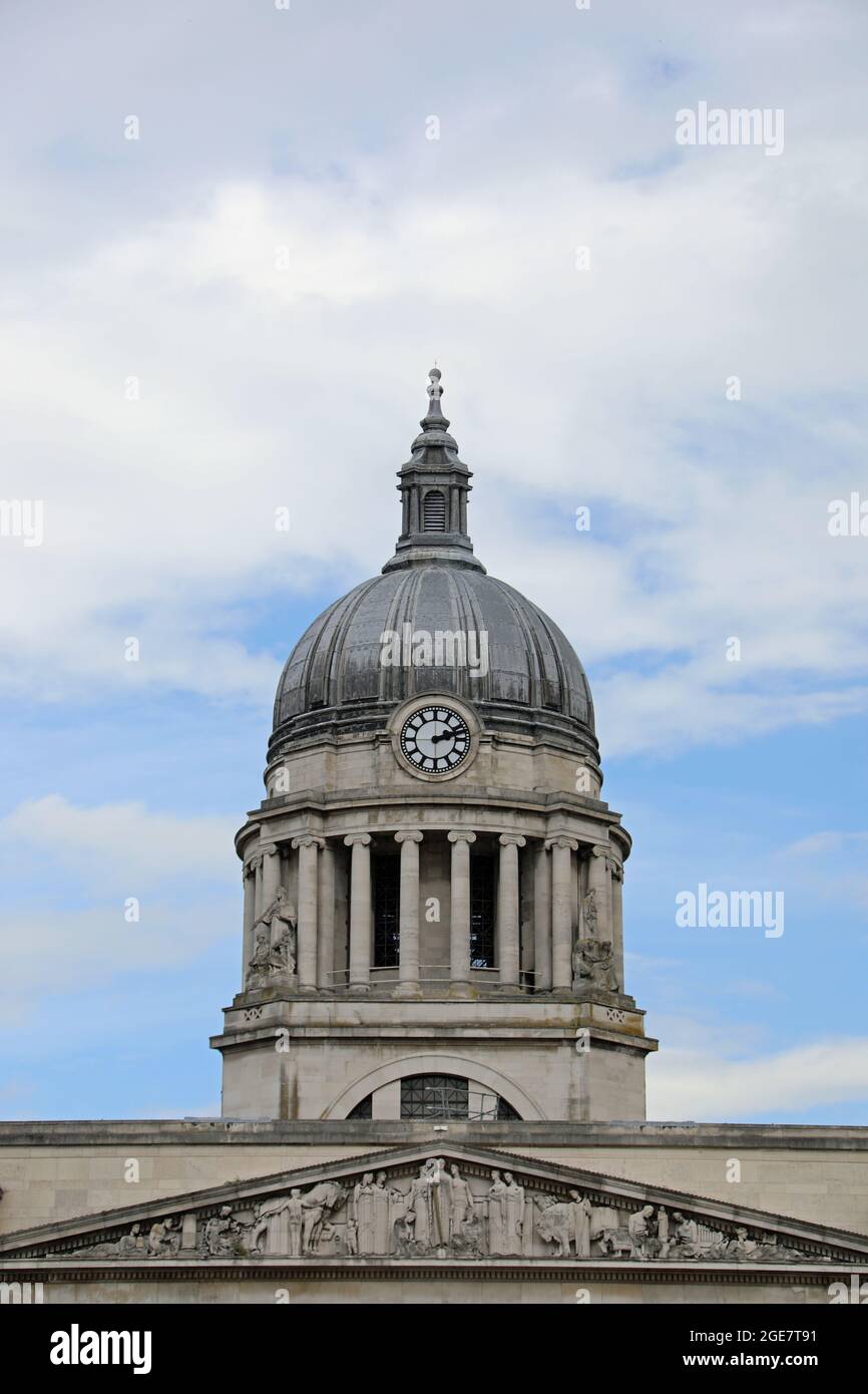 Kuppel des Nottingham City Hall Stockfoto