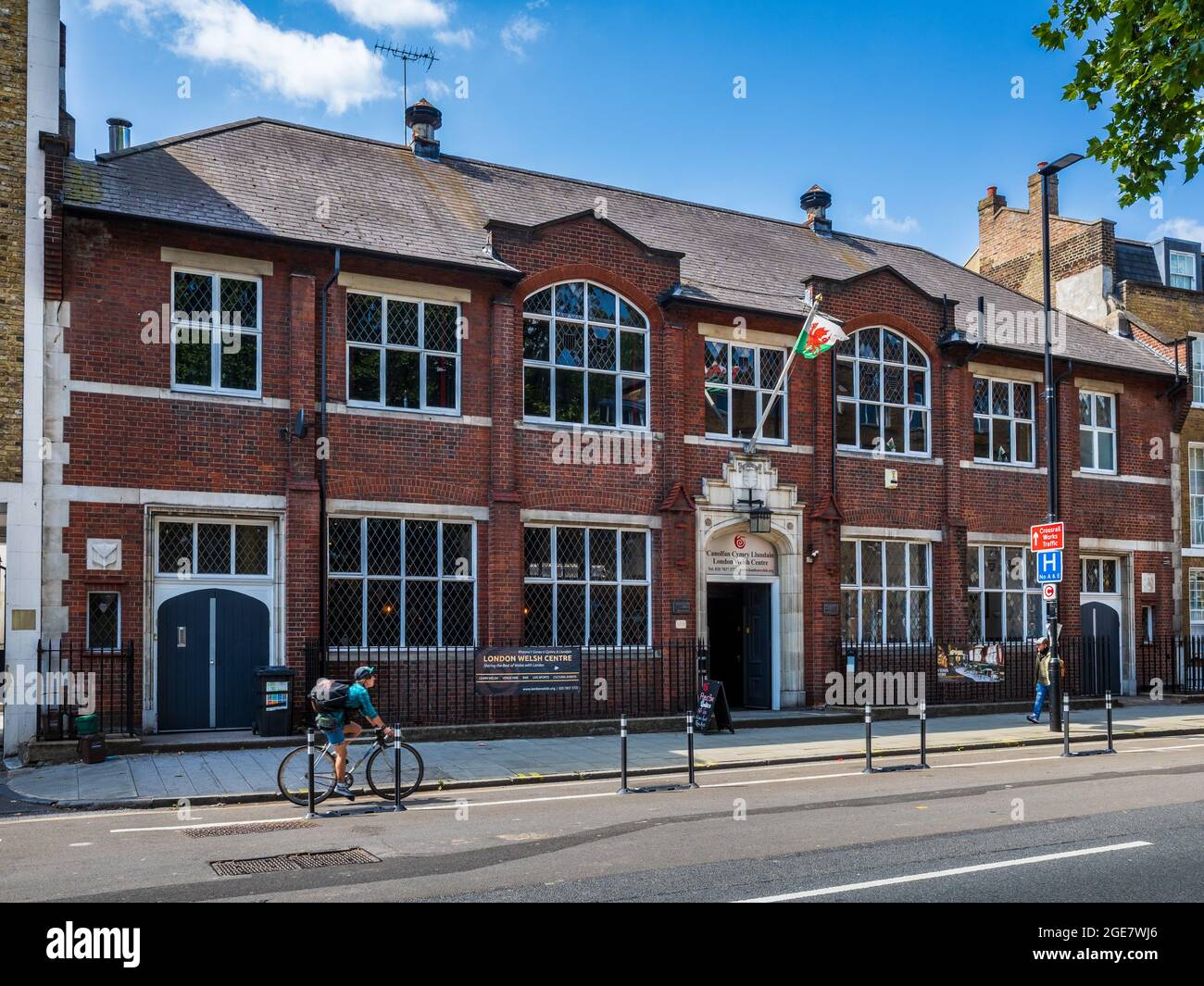 Das London Welsh Centre an der Grays Inn Rd, Central London. Das Zentrum wurde 1920 gegründet und ist bestrebt, die walisische Kunst und Kultur zu fördern. Stockfoto