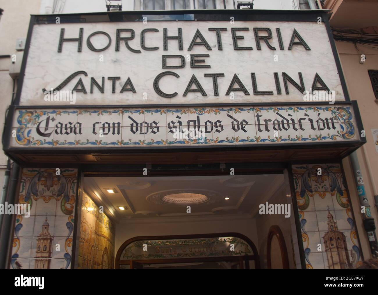 Horchateria, Valencia, Spanien, Europa Stockfoto