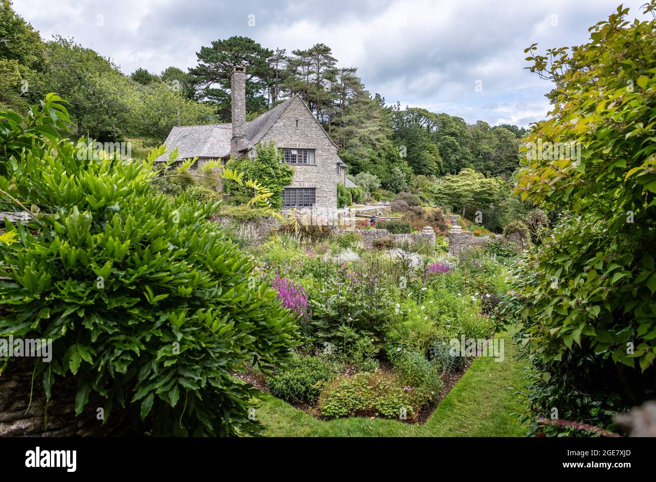 D'Oyly Carte Familienhaus und exotische Gärten in Coleton Fishacres, Kingswear, Devon, Großbritannien am 30. Juli 2021 Stockfoto