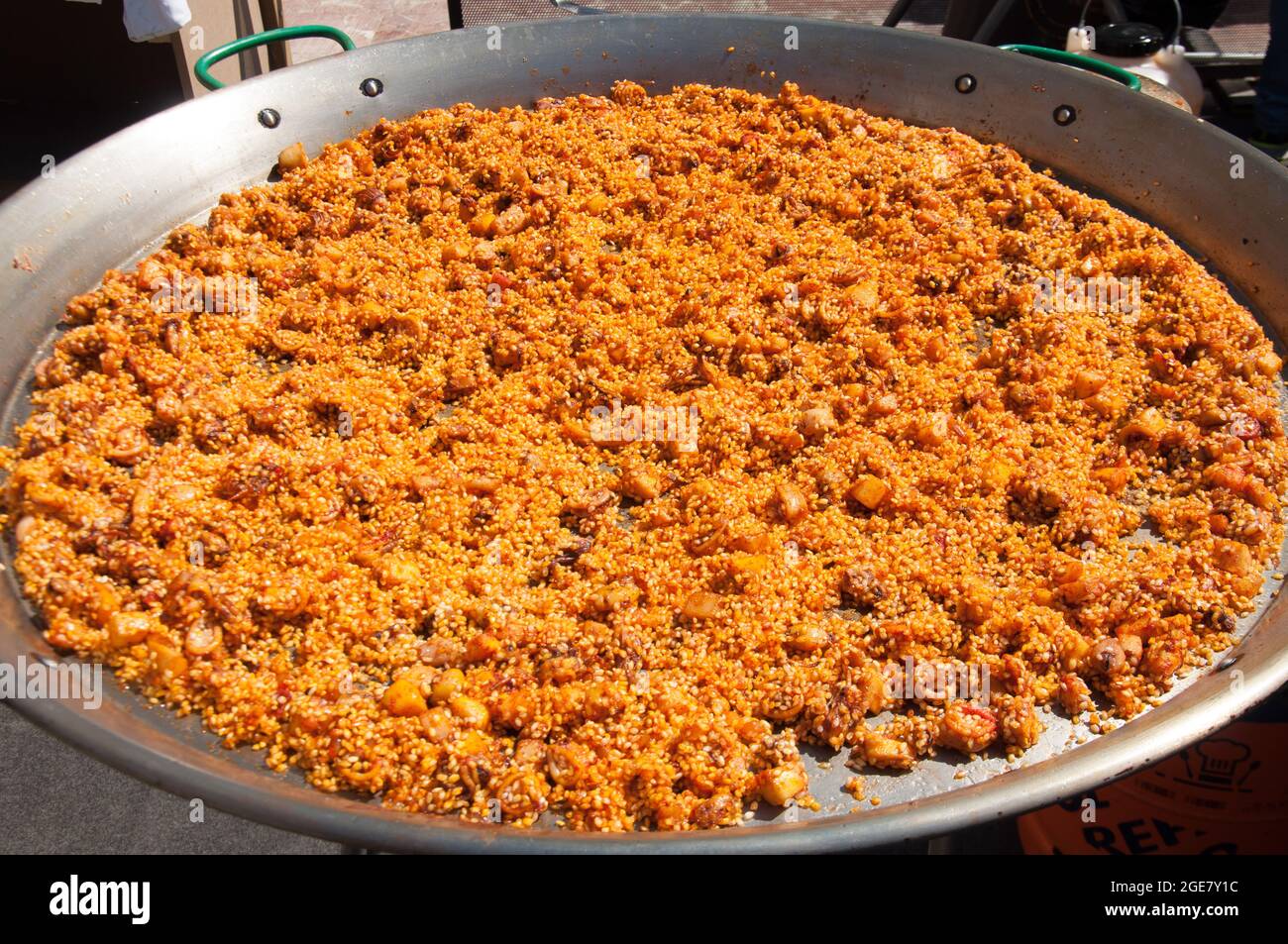Kochen Reis, Valencia, Spanien, Europa Stockfoto