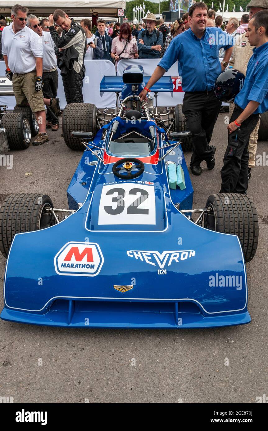 1972 Chevron B24 Formel-5000-Rennwagen beim Goodwood Festival of Speed-Rennsport-Event 2014 Stockfoto