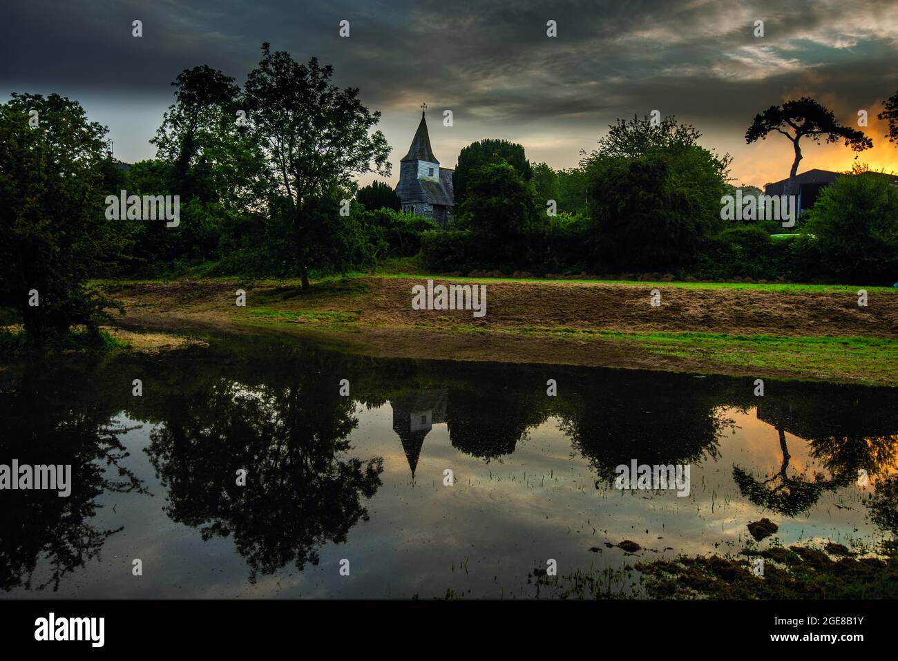 St. Michael der Erzengel, Litlington, East Sussex, England, Großbritannien Stockfoto