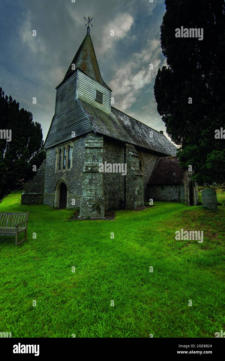 St. Michael der Erzengel, Litlington, East Sussex, England, Großbritannien Stockfoto