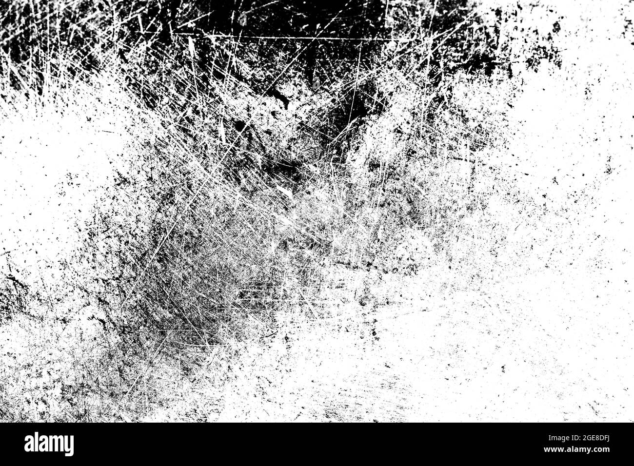 Grunge Schwarz und Weiß Not Textur. Kratzer Textur. Dreckige Textur. Hintergrund. Stockfoto