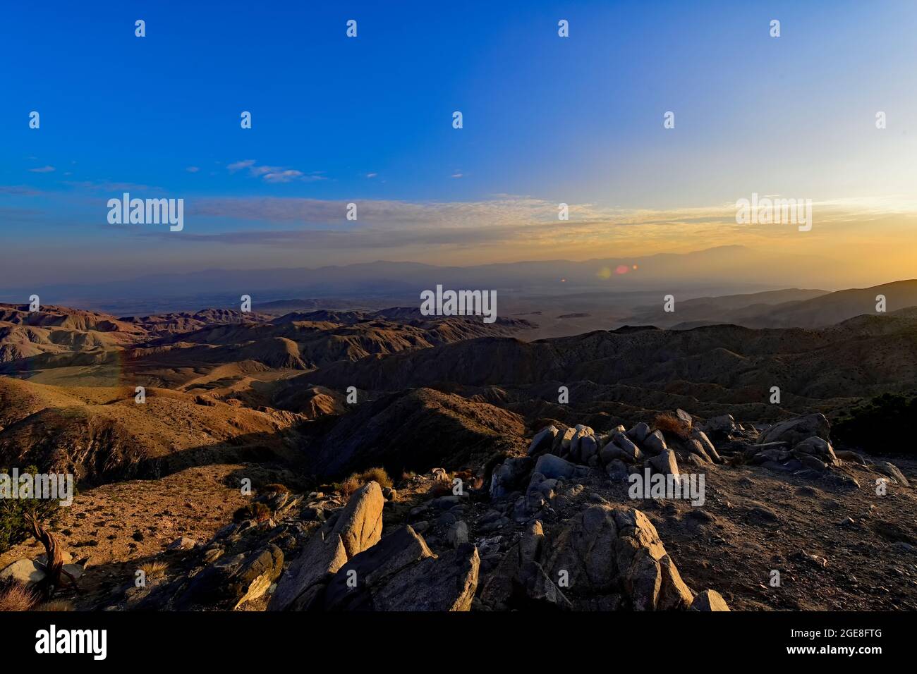 Keys Point und Kaliforniens Colorado Desert Stockfoto