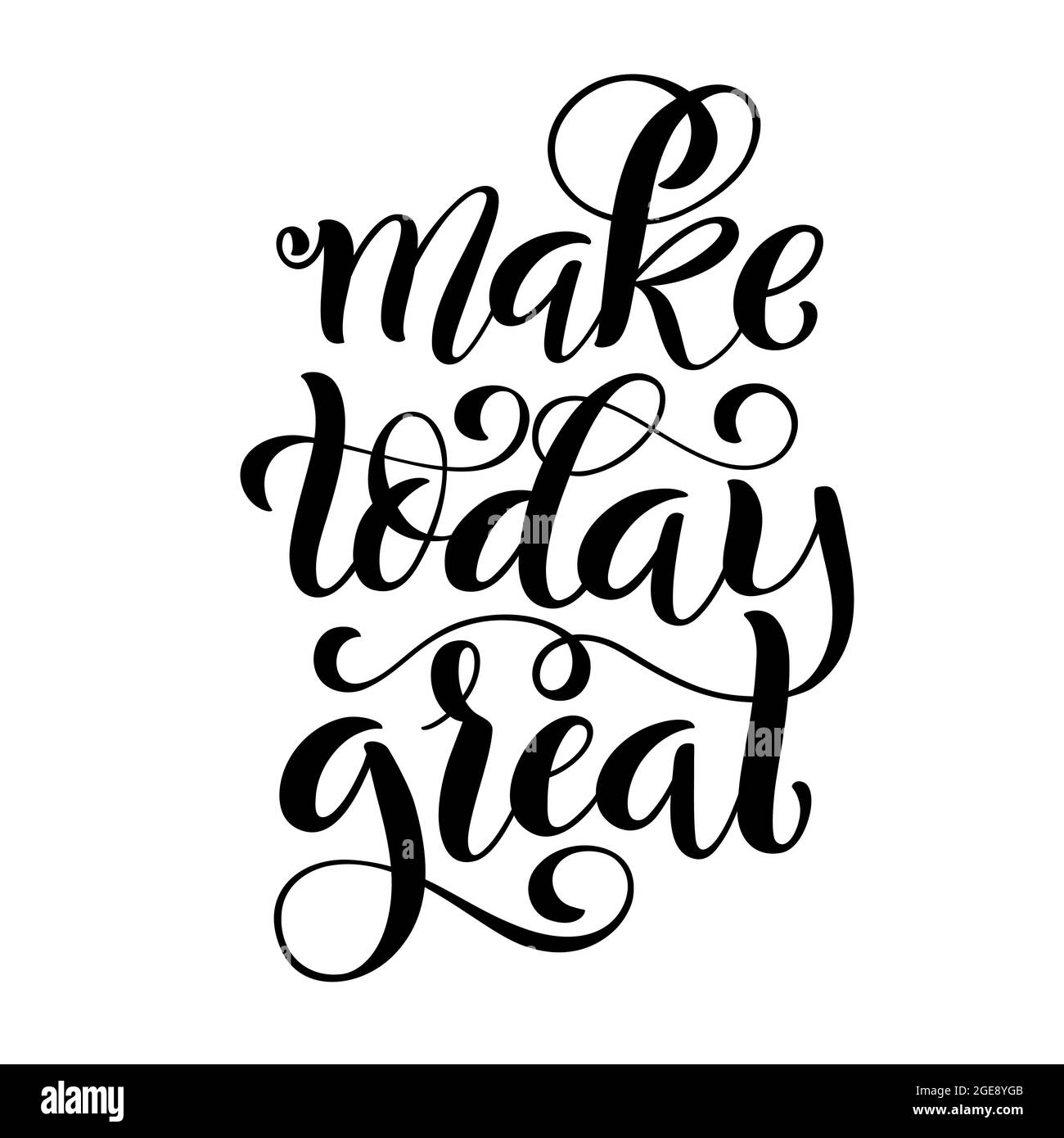 Machen heute super. Inspirational Phrase. Moderne Kalligraphie Angebot mit handdrawn Schriftzug. Vorlage für Print und Plakat. Vector Illustration. Stock Vektor