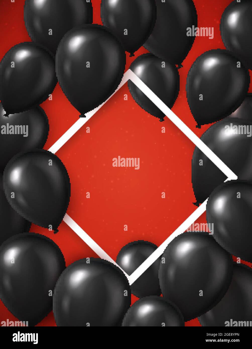 Black Friday Sale Poster Vorlage Rand. Vektorgrafik. Stock Vektor