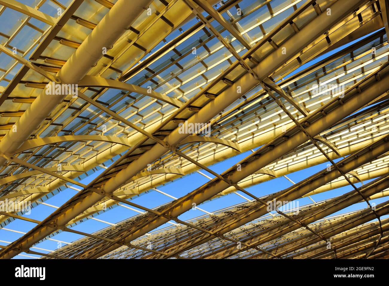 FRANKREICH, PARIS (75) 1. ARRONDISSEMENT, EINKAUFSZENTRUM FORUM DES HALLES, DAS VORDACH Stockfoto