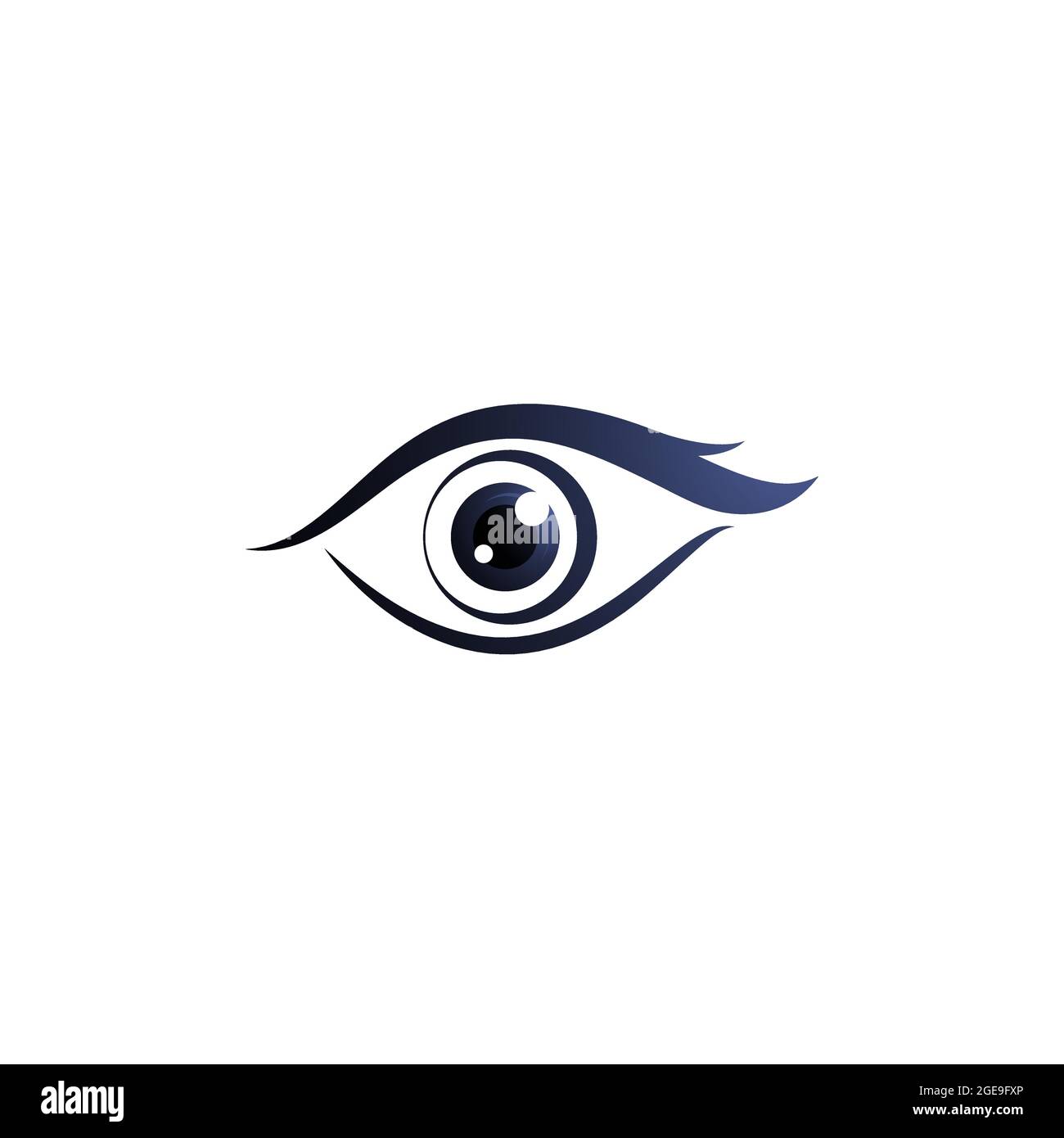 Branding Identität Corporate Eye Care Vektor-Logo-design Stock Vektor
