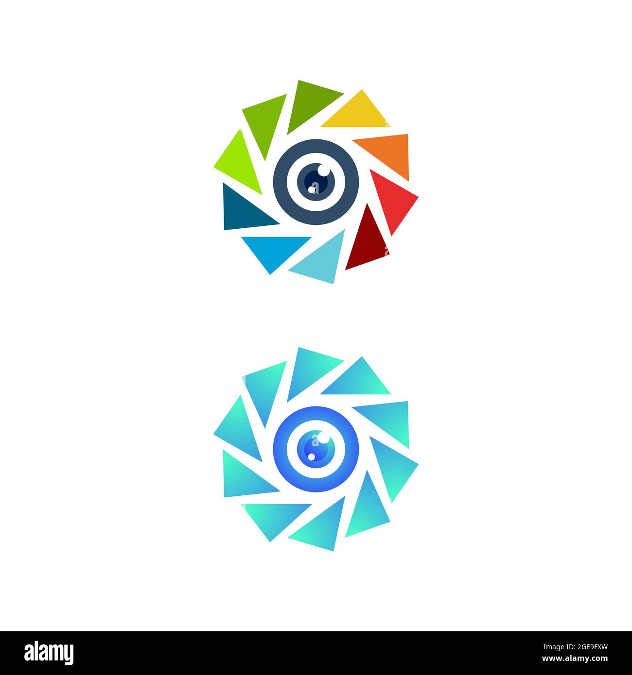 Branding Identität Corporate Eye Care Vektor-Logo-design Stock Vektor