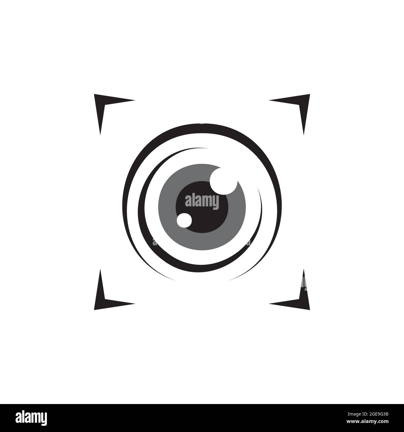 Branding Identität Corporate Eye Care Vektor-Logo-design Stock Vektor