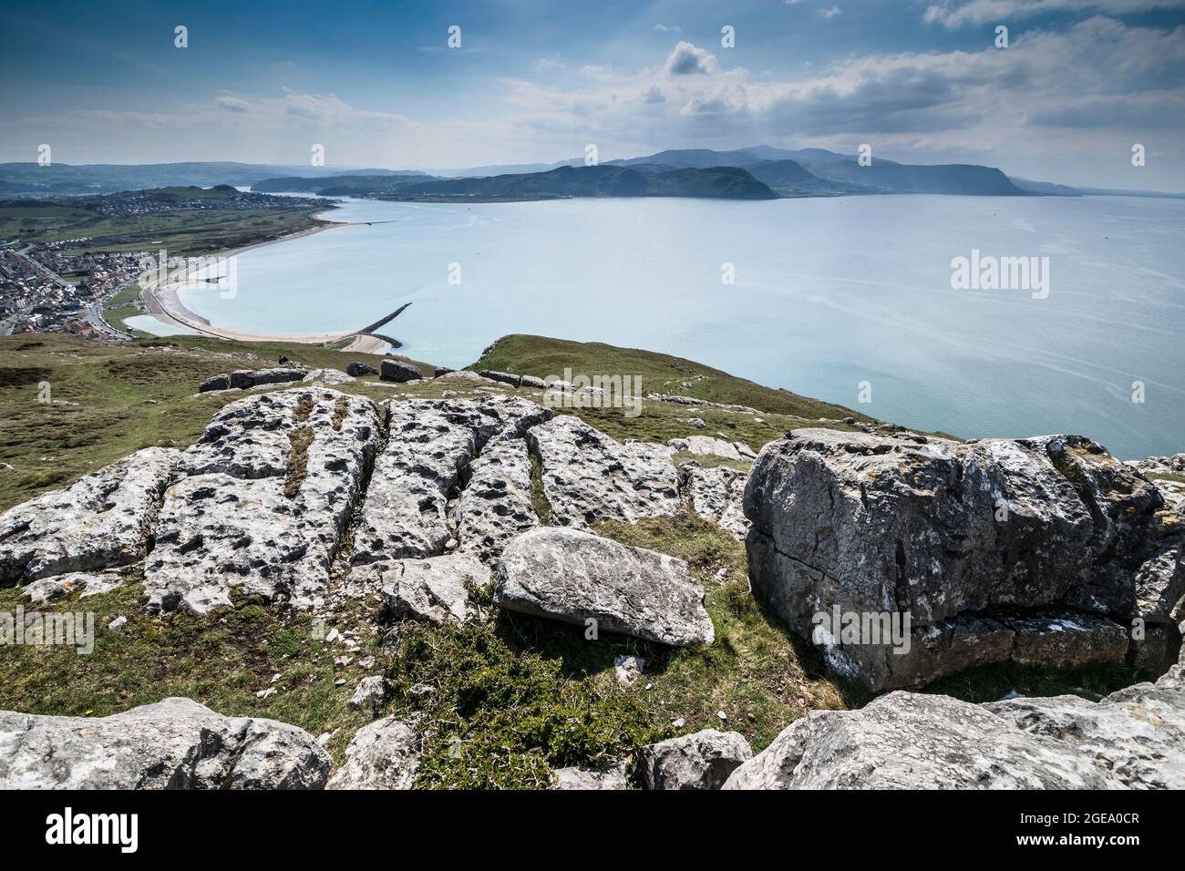 Great Ormes Head oder Pen y Gogarth in der Nähe von Llandudno an der Küste von Nordwales, Großbritannien Stockfoto