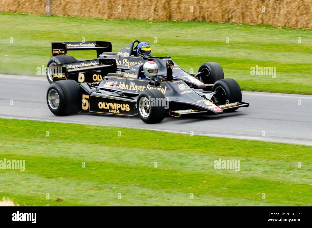 Klassische Lotus 79 historische Grand Prix Autos, früher von Mario Andretti und Ronnie Peterson beim Goodwood Festival of Speed Autorennen Event 2014 Stockfoto