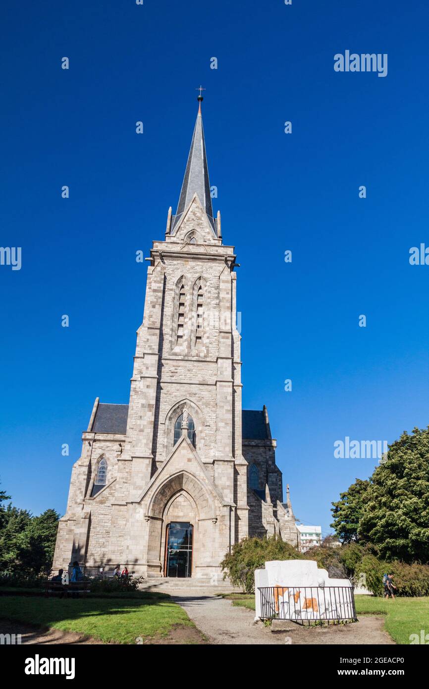 SAN CARLOS DE BARILOCHE, ARGENTINIEN - 18. MÄRZ 2015: Kathedrale in Bariloche, Argentinien Stockfoto