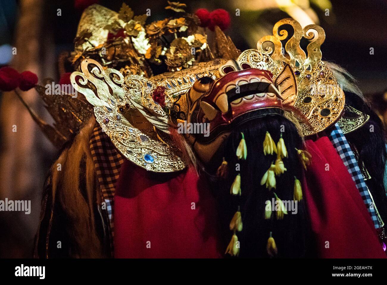 Barong Dance, Legian, Bali Stockfoto