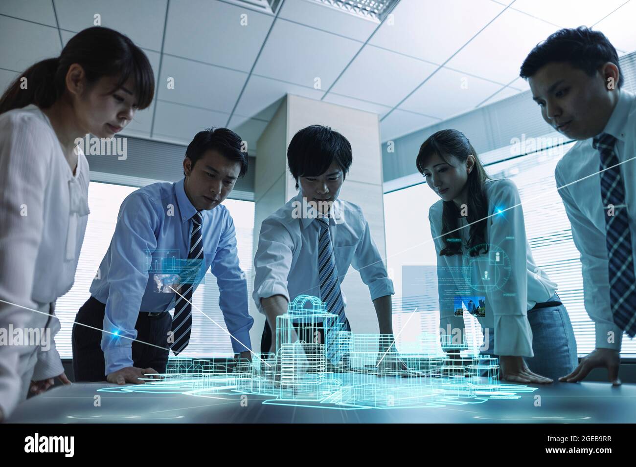 Geschäftsleute in einer Besprechung Stockfoto