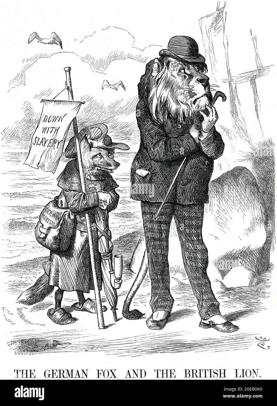Punch Cartoon 19. Jahrhundert Stockfoto